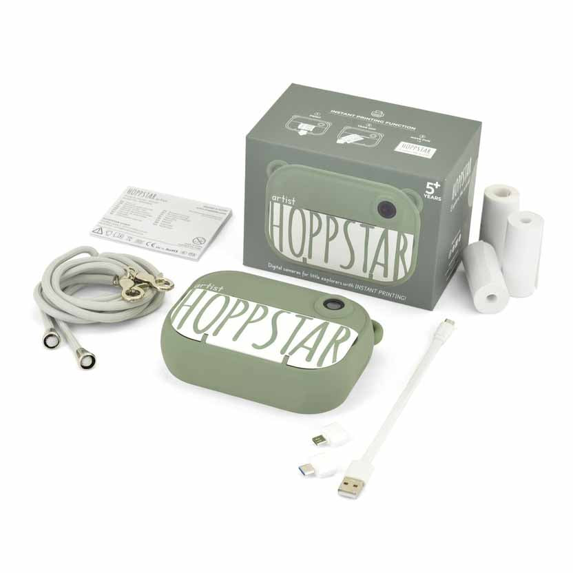 Alle Bestandteile und die Verpackung der Hoppstar Artist Laurel