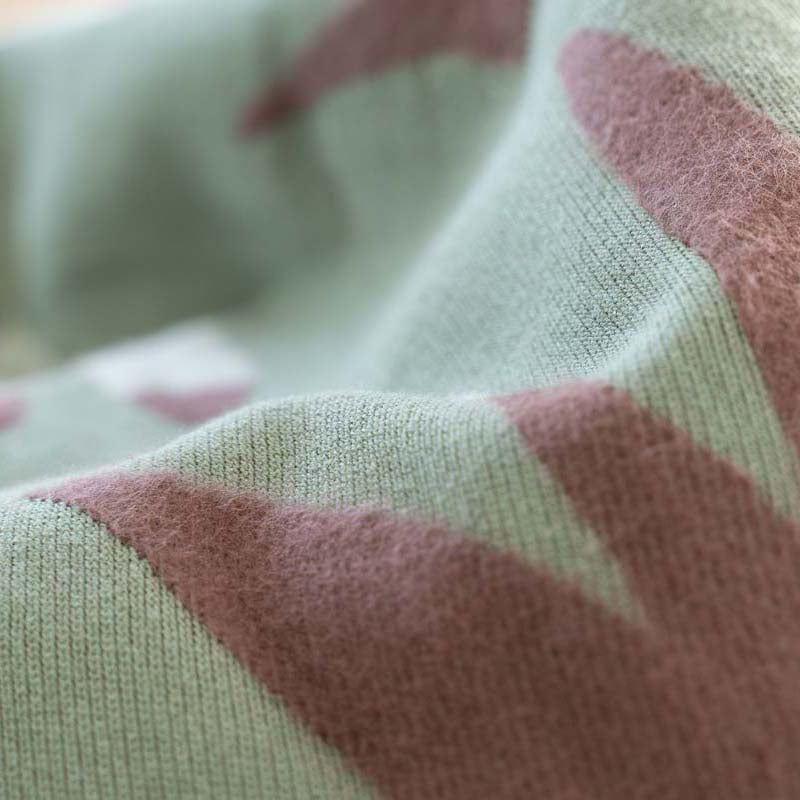 Nahaufnahme einer ziegen Kuscheldecke