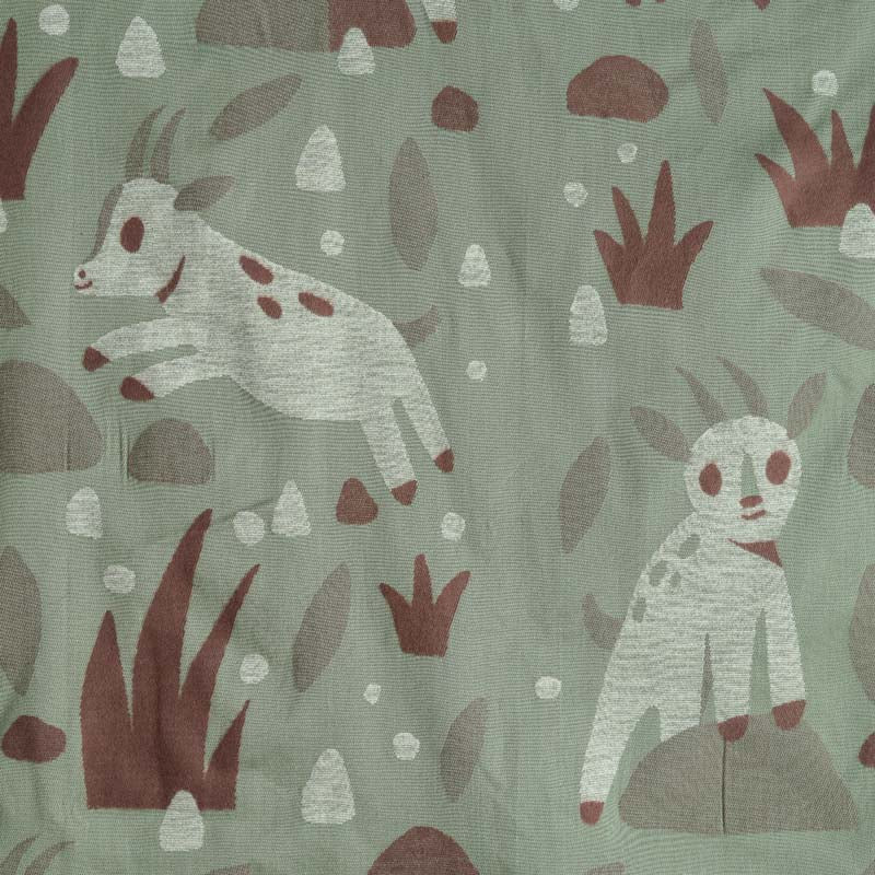 Motivgesamtansicht der Ziegen Kuscheldecke