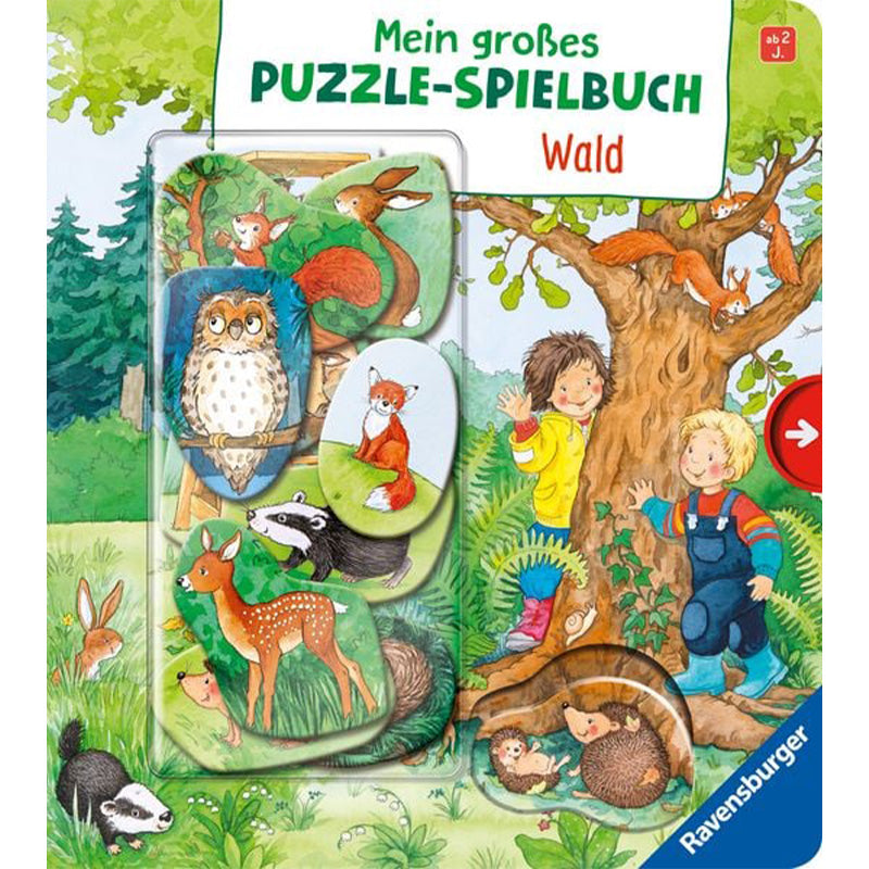 Mein großes Puzzle-Spielbuch - Wald