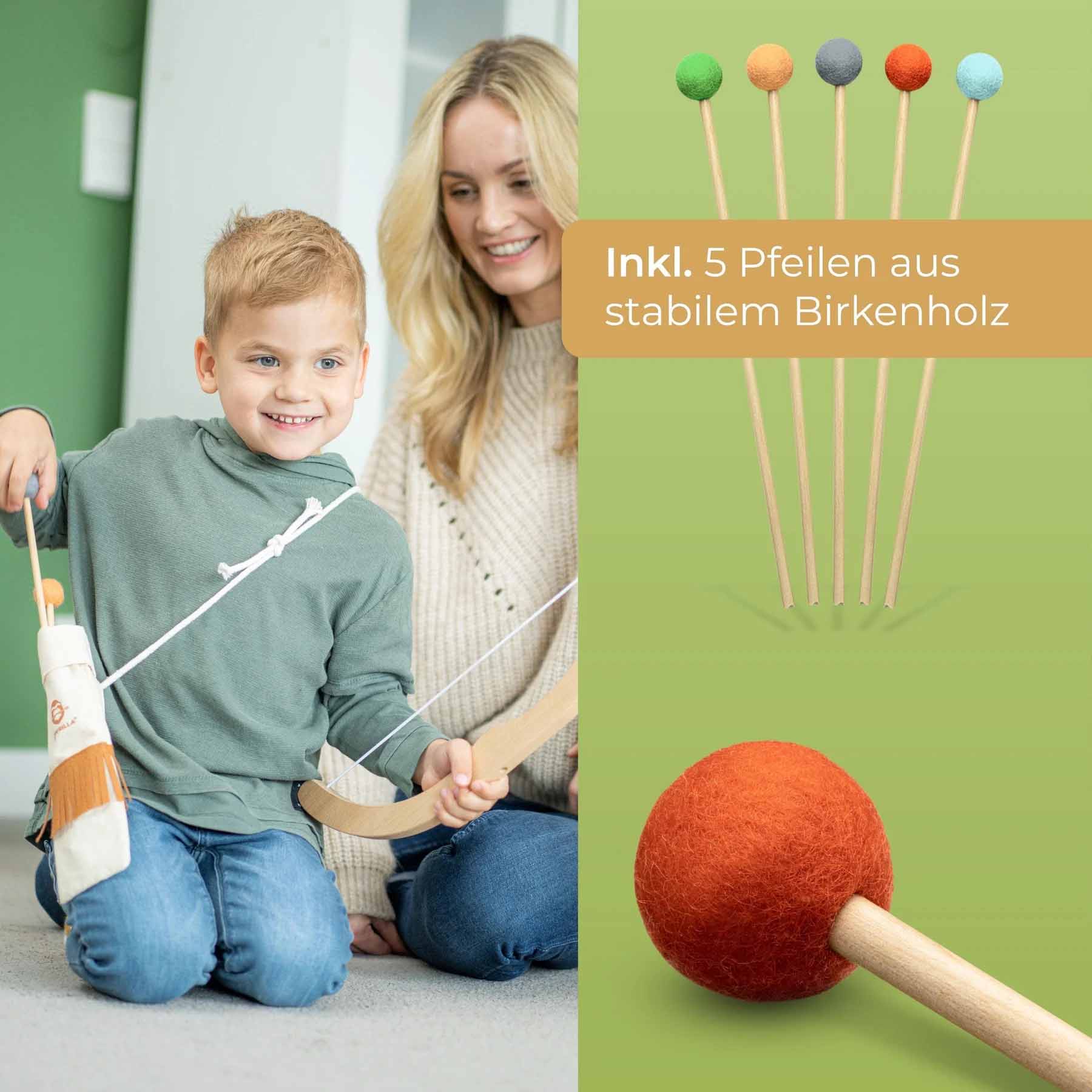 Pfeil und Bogen Holzspielzeug