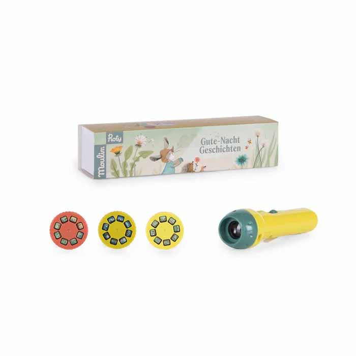 Projektionsleuchte drei kleine Hasen mit Verpackung und Lampe