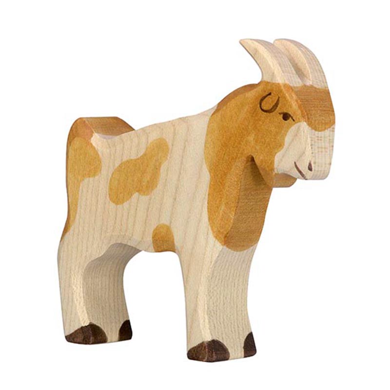 Ziegenbock Holzfigur von Holztiger hochwertig verarbeitet