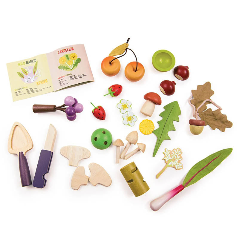 Sammelkorb Waldschätze – Holzspielset