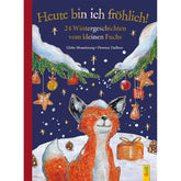 Titelseite des Buches 24 Wintergeschichten vom kleinen Fuchs mit Fuchs unter eine Schneehaube