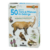 Kartenset 50 Tiere und Pflanzen im Gebirge geschlossene Box