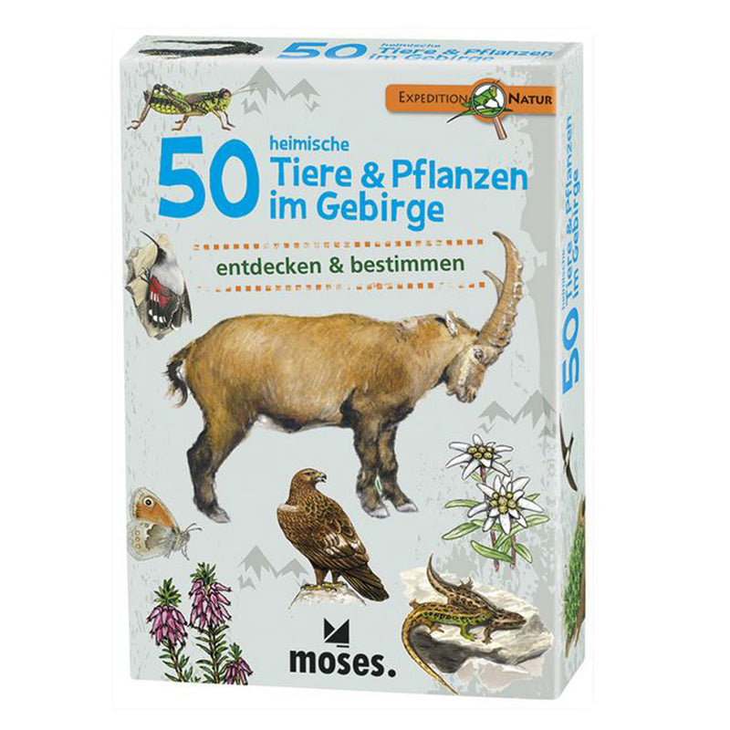 Kartenset 50 Tiere und Pflanzen im Gebirge geschlossene Box