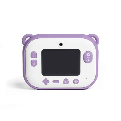 Rückansicht der Hoppstar Artist Kinderkamera Blossom – zeigt Display und Bedienelemente der robusten Sofortbildkamera für Kinder ab 5 Jahren