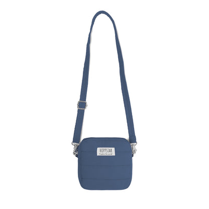 Hoppstar Midi Bag Denim mit langem Umhängeband – leichte und strapazierfähige Tasche aus Nylon für Hoppstar Kinderkameras, ideal für Ausflüge in die Natur.