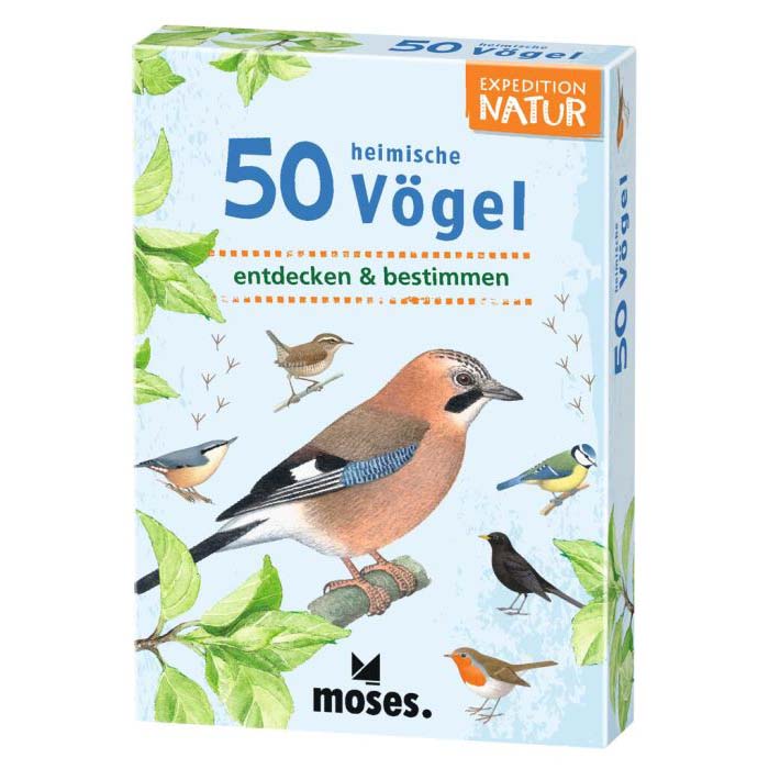 Verpackung der Entdeckerkarten 50 heimische Vögel für Kinder