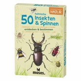 Verpackung der Entdeckerkarten "50 heimische Insekten & Spinnen" für Kinder