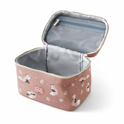 Innenansicht der MonBento Frosty Füchse Lunchbox – doppelwandige Isolierung für frische, gesunde Mahlzeiten auf Reisen.