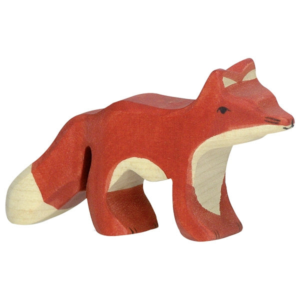 kleine Fuchs Holzfigur von Holztiger handbemalt