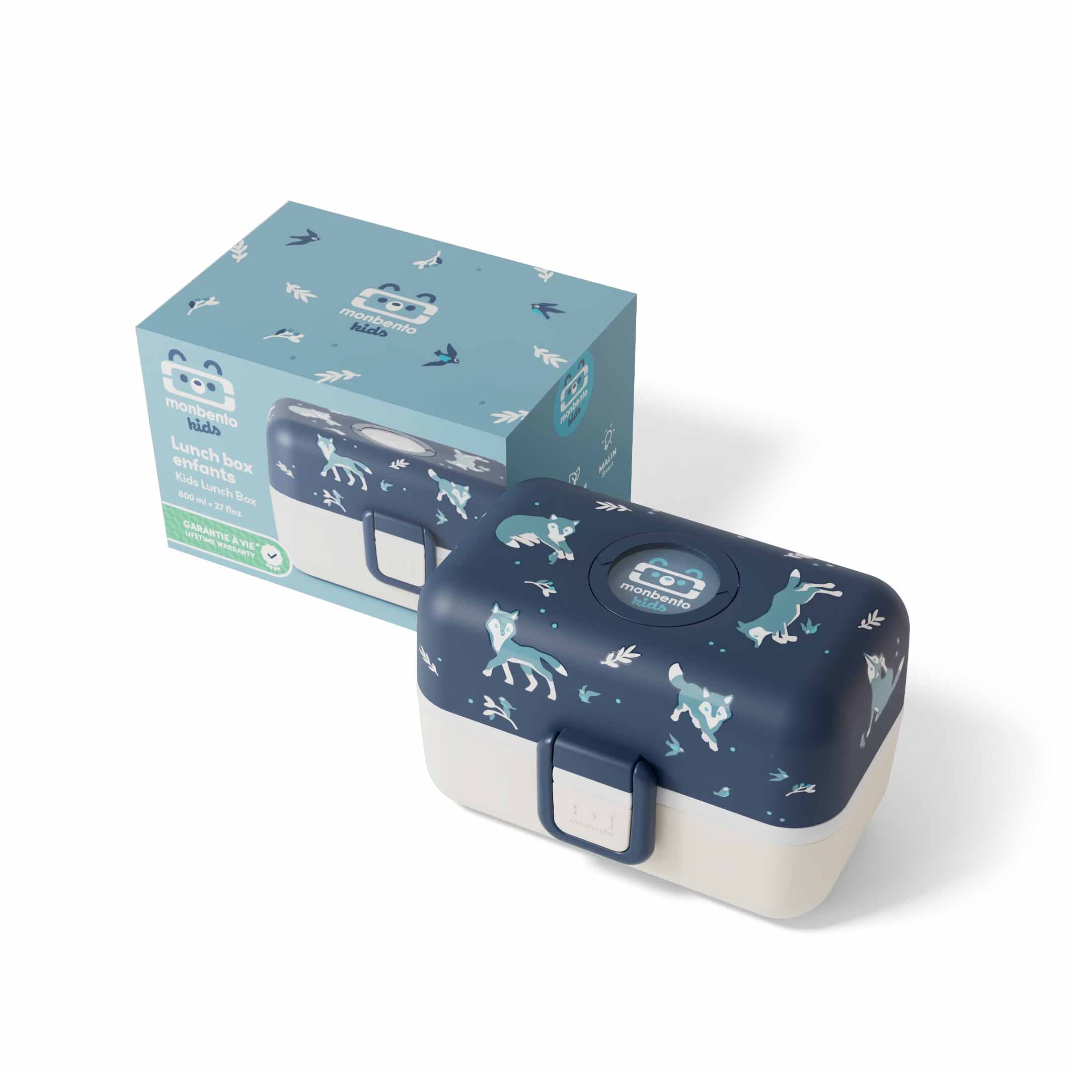 MonBento Tresor Wolf Lunchbox in Originalverpackung – nachhaltige Jausenbox für Kinder mit Stil.