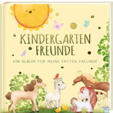 Kindergarten Freunde – Freundebuch Album für meine ersten Freunde, Cover mit Pferden und Sonne