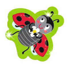 krabbelkäfer sticker mit glänzendem Marienkäfer