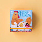 Frontansicht der Chicks and Chickens Memo Box – Gedächtnisspiel für Kinder ab 3 Jahren