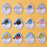 Chicks and Chickens Memo Plättchen auf dem Tisch verteilt