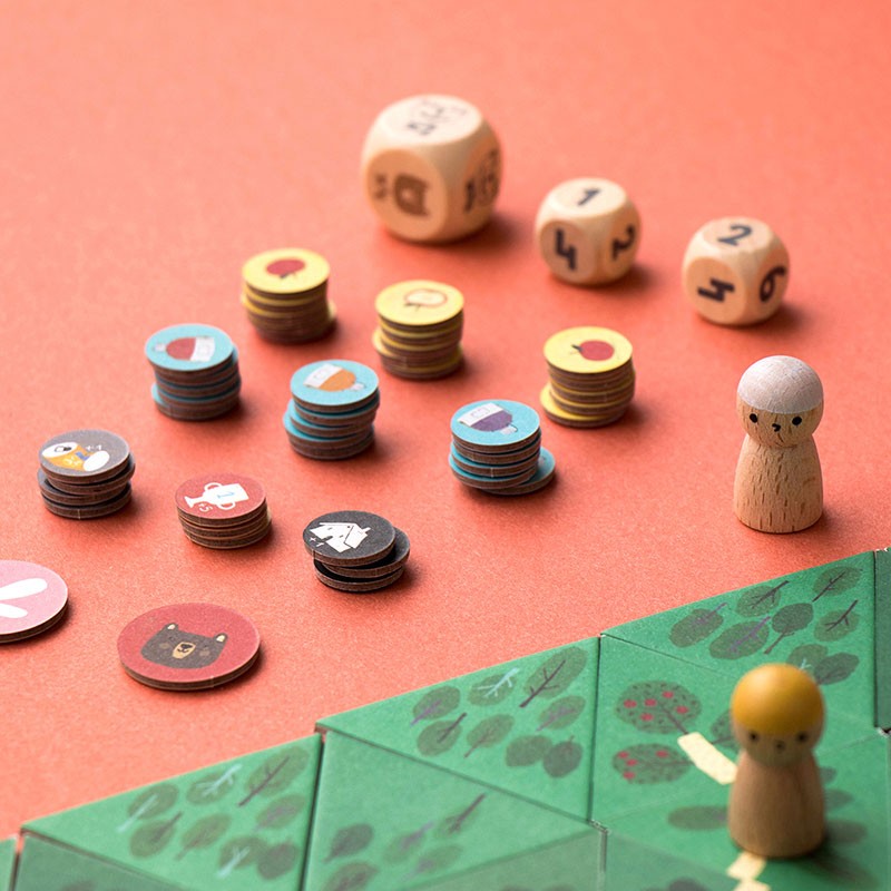 Strategisches Spielmaterial von Climb the Mountain für Kinder ab 7 Jahren