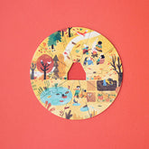 Puzzle Herbst – Kürbiszeit und bunte Blätter im Wald