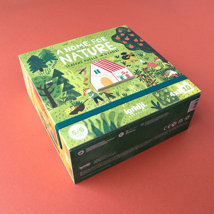 Kinder-Puzzle A Home for Nature – buntes Bild auf der Verpackung