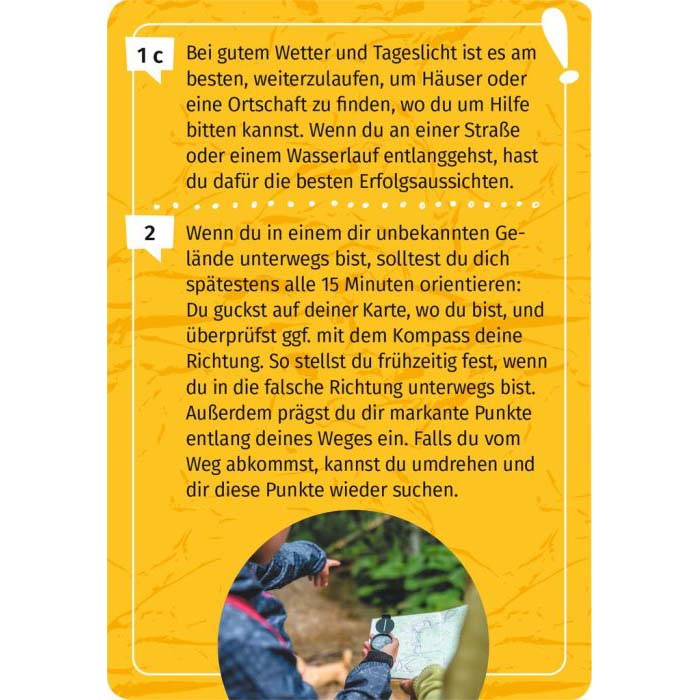 Inhaltsseite aus dem Spiel Outdoor Forscherquiz für Kinder