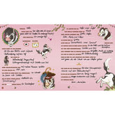 Mein Haferhorde Freundebuch – ausgefüllte Doppelseite mit Illustrationen von Pferden