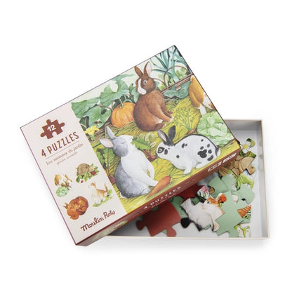 Verpackung des Minipuzzles halb geöffnet