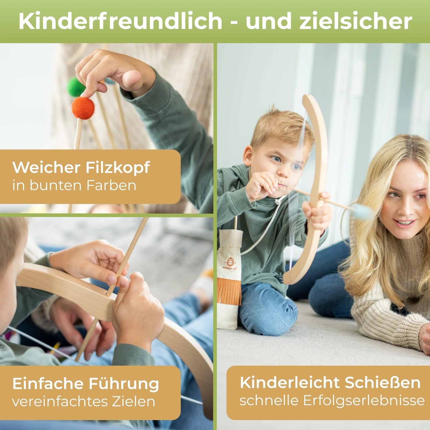 Pfeil und Bogen Holzspielzeug