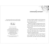 Buchseite mit dem Kapitel „Schlamasselig vermasselt“ – Text über Pinas Zauberei im Hexenwald.