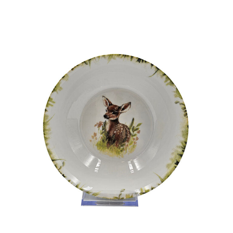Porzellan Schüssel mit Rehlein