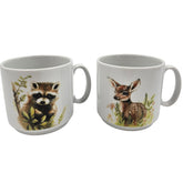 Zwei Porzellan Tassen aus der Serie Waldtiere