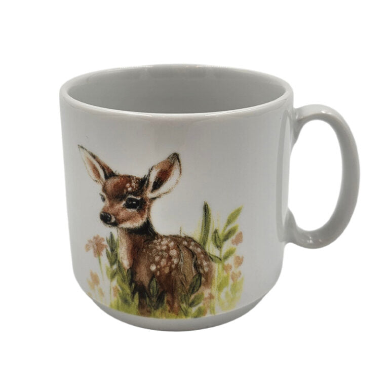 Porzellan Tasse mit Rehlein