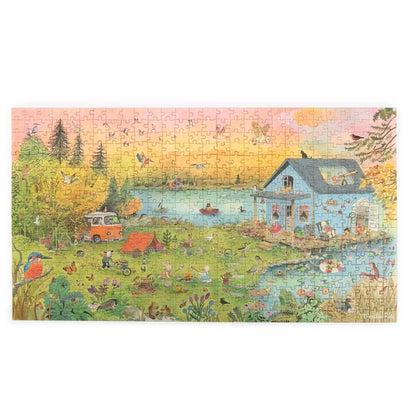 Fertig gebautes 500 Teile Puzzle La Grande Famille