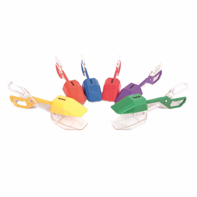 alle 6 Farben der Regenbogenzange in der Übersicht