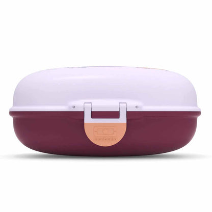 MonBento Snackbox Gram Eule – liebevoll gestaltete Kinder Jausenbox mit Eulenmotiv, ideal für kleine Snacks.