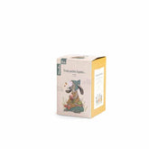 Verpackung der Spardose aus der Serie der drei kleinen Hasen