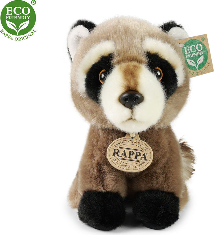 Kuscheltier Waschbär in frontaler Ansicht