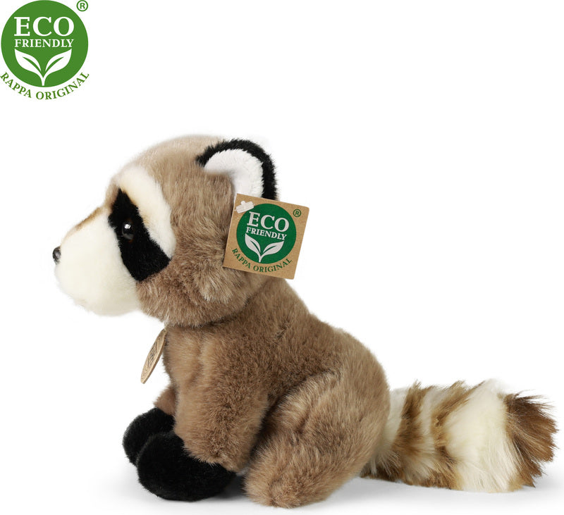 Kuscheltier Waschbär in Seitenansicht