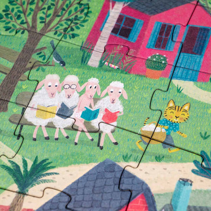 Nahaufnahme der Illustration im Puzzle The Mysterious Case of the Birthday Cake