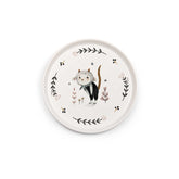 Porzellan Kinderteller Apres La Pluie – robuster Kinderteller mit Illustration, rutschfest dank Silikonring