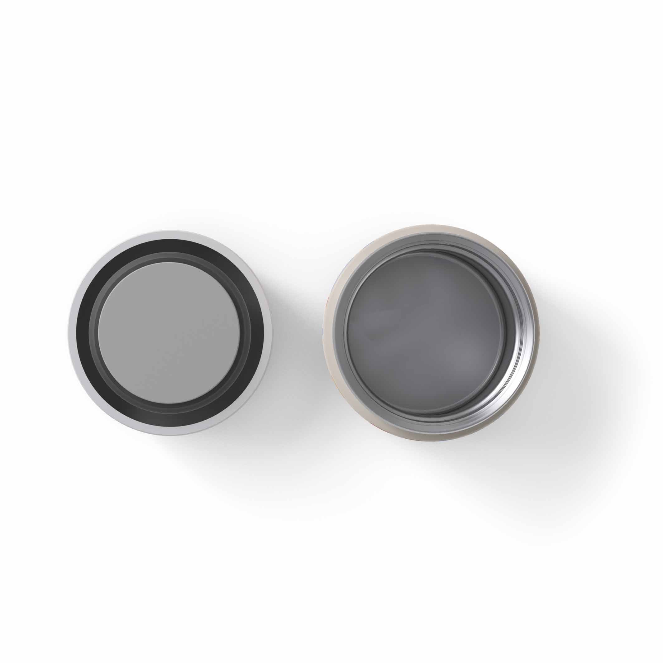 Bunte Monbento MB Capsule Thermobox Papercut, geöffnet – isotherme Lunchbox für Kinder und Erwachsene, erhältlich im Waldpark Hochreiter Shop