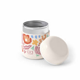 Monbento MB Capsule Papercut mit abgenommenem Deckel – doppelwandiger Edelstahl-Thermobecher für Essen, ideal zum Warmhalten bei Ausflügen im Waldpark Hochreiter.