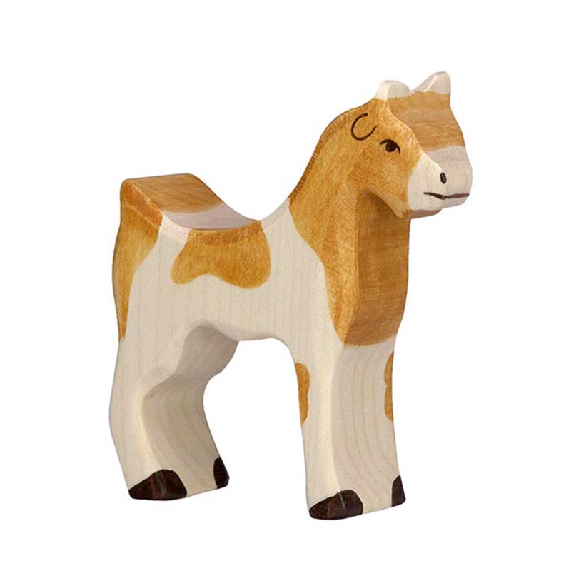 Ziege Holzfigur von Holztiger handbemalt