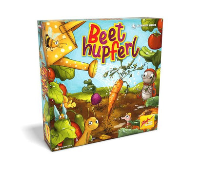 Vorderseite des Brettspiels Beethupferl für Kinder hochwertiges Spiel