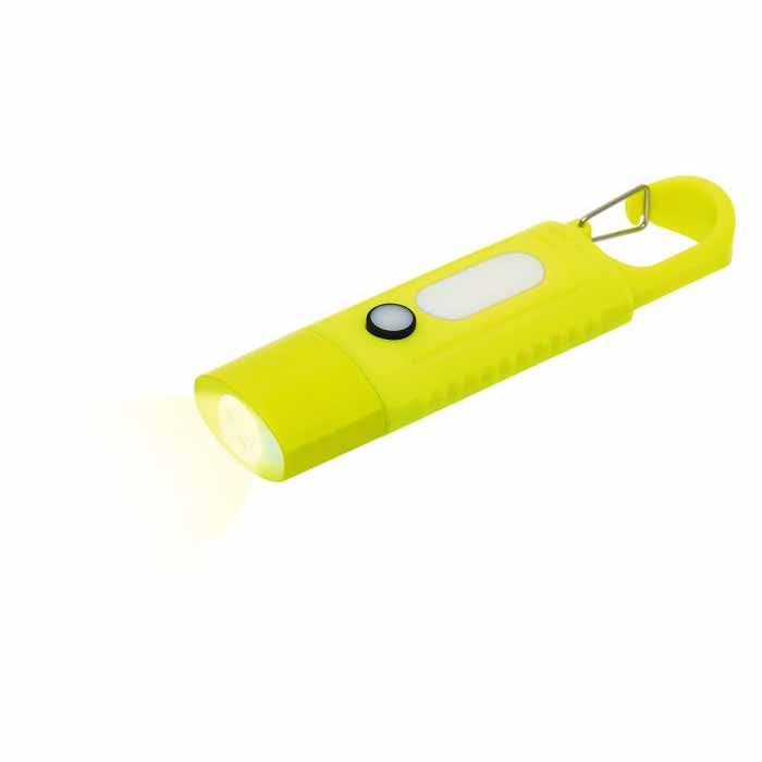 leuchtende Clip Taschenlampe in Gelb