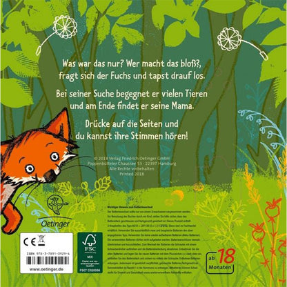 Der kleine Fuchs hört einen Mucks Soundbuch