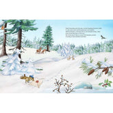 Inhaltsseite aus dem Buch der Überraschende Weihnachtsbrief mit Winterlandschaft