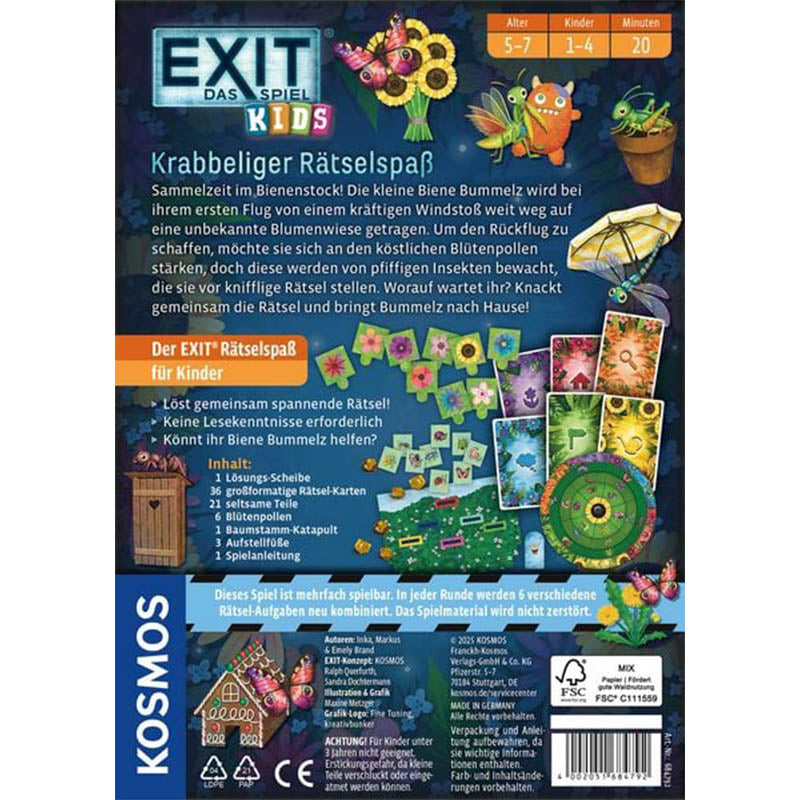 EXIT® Kids Krabbeliger Rätselspaß