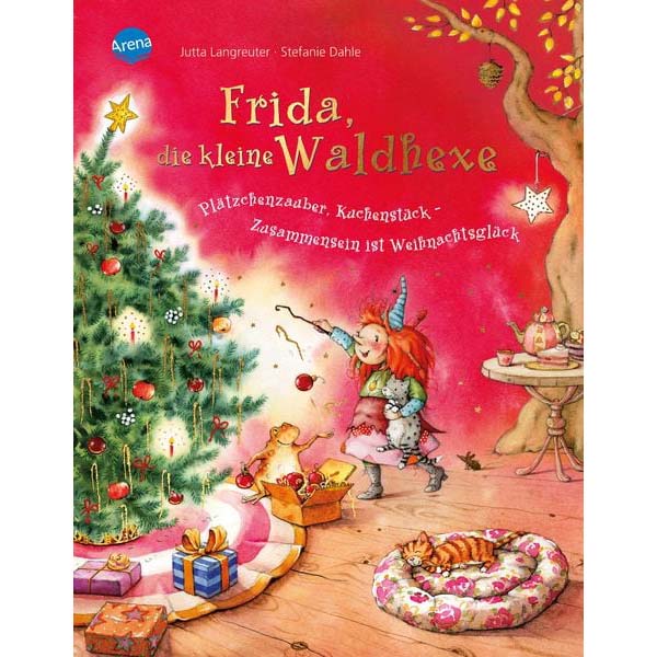 Weihnachtsedition vom Buch Frida die Kleine Waldhexe zum Thema Plätzchenduft, Kuchenstück  - Zusammen ist Weihnachtssglück